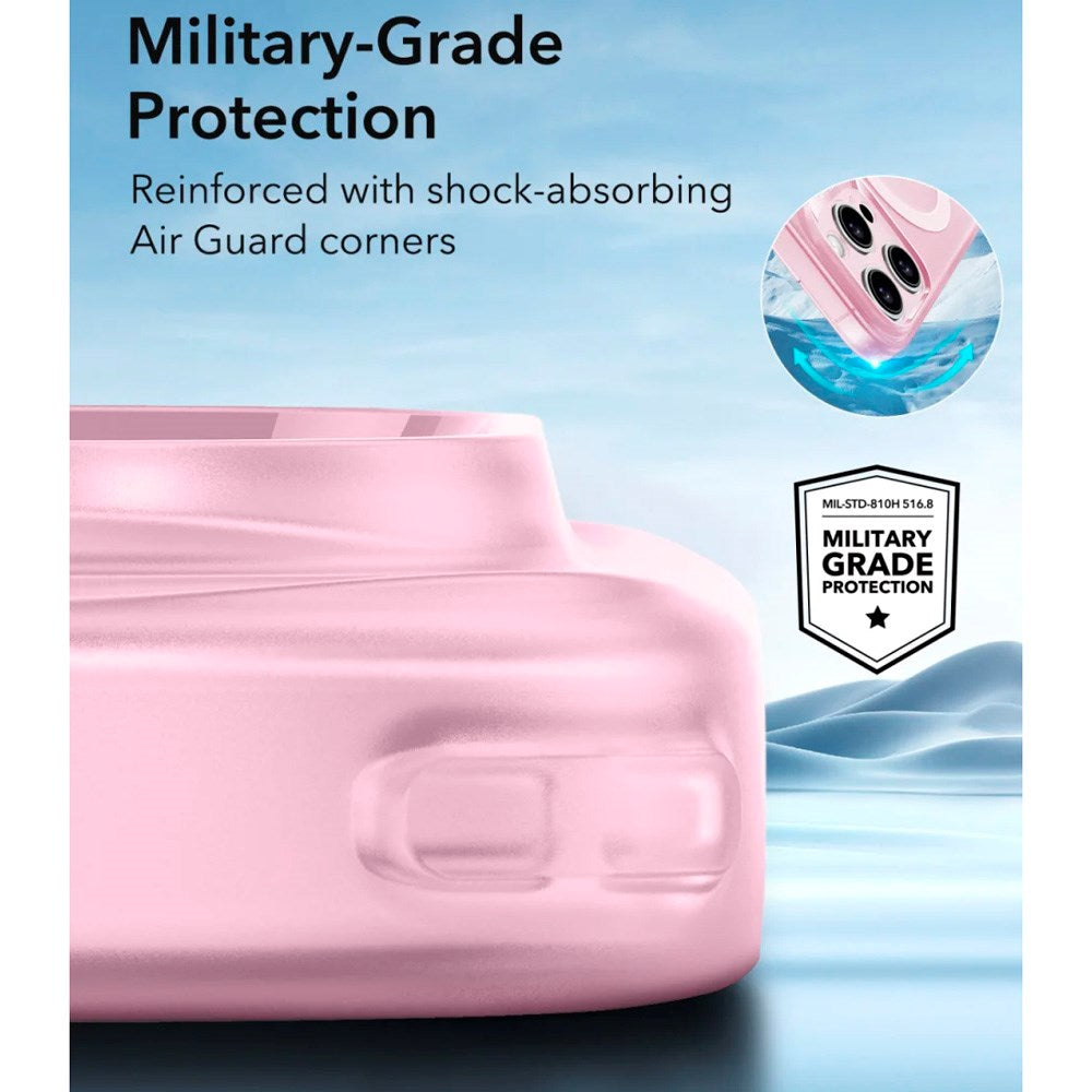 ESR iPhone 16 Pro Zero Clear Flexible Plastic Case - MagSafe Compatible - Matte Pink