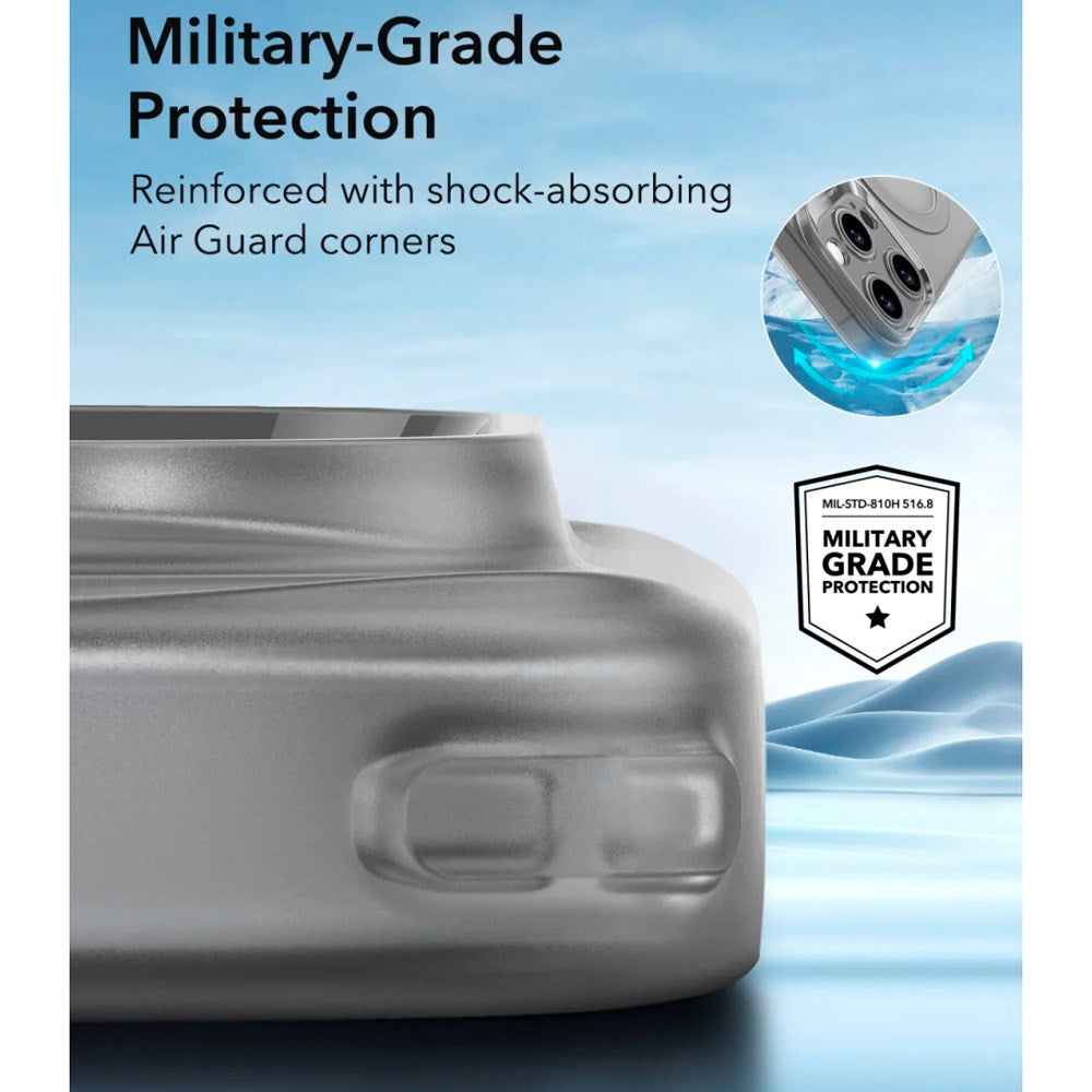 ESR iPhone 16 Pro Zero Clear Flexible Plastic Case - MagSafe Compatible - Matte Grey
