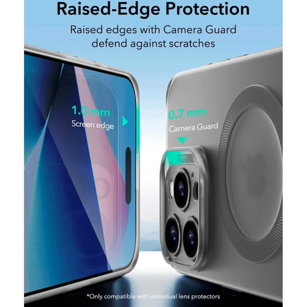 ESR iPhone 16 Pro Zero Clear Flexible Plastic Case - MagSafe Compatible - Matte Grey