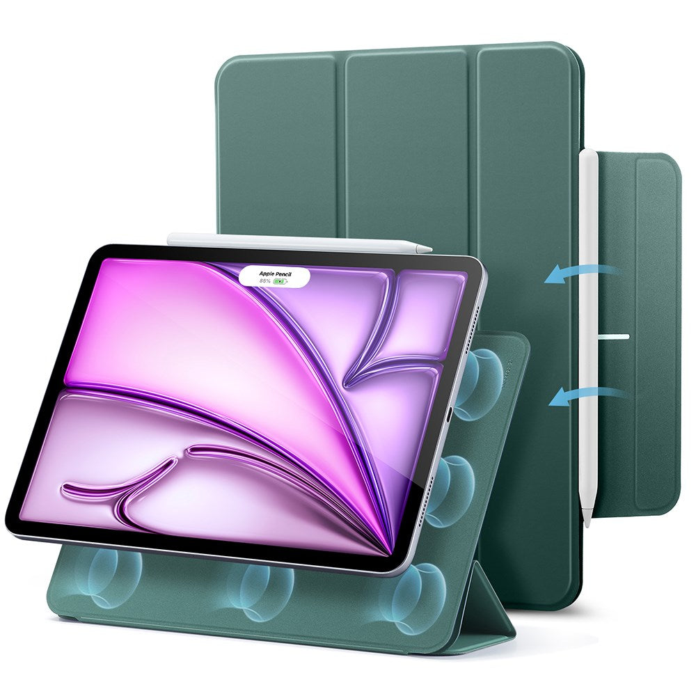 ESR iPad Air 13" (2026 / 2025 / 2024) Rebound Magnetic Flip Case - Green