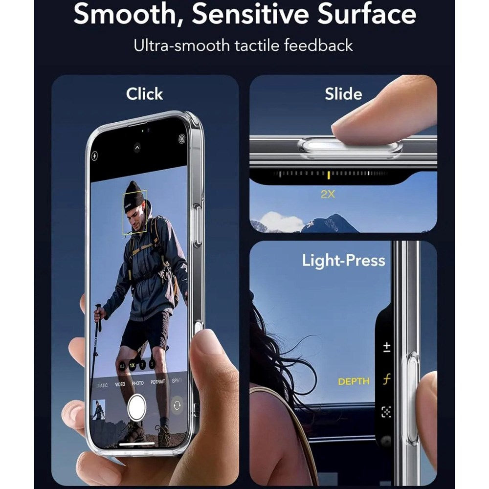 ESR iPhone 16 Pro Classic Hybrid Case with Camera Control Button - MagSafe Compatible - Transparent