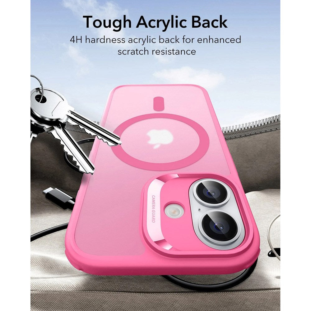 ESR iPhone 17 Classic Hybrid Case with Camera Control Button - MagSafe Compatible - Matte Pink