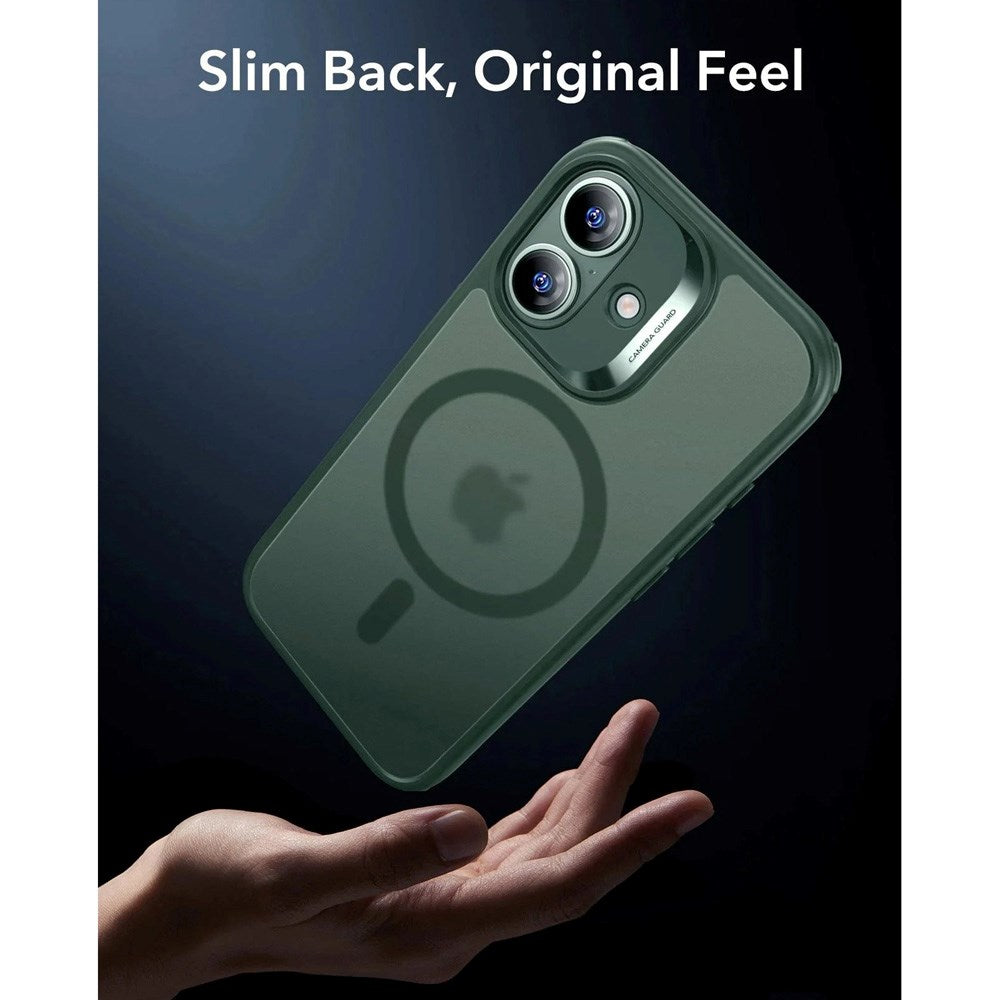 ESR iPhone 17 Classic Hybrid Case with Camera Control Button - MagSafe Compatible - Matte Green