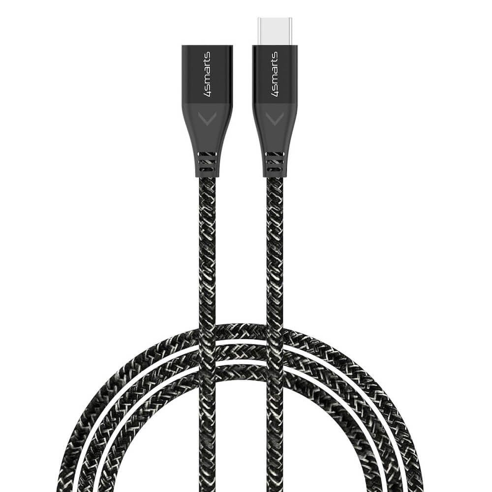 4smarts 60W USB-C Extension Cable - 1.5m - Monochrome