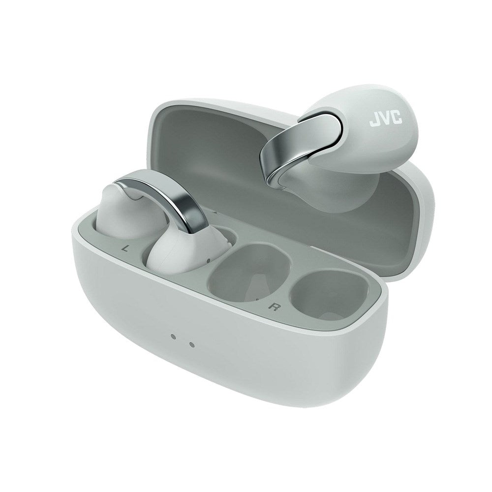JVC Nearphones HA-NP1T True Wireless Open-Ear Cuff Headphones - Grey