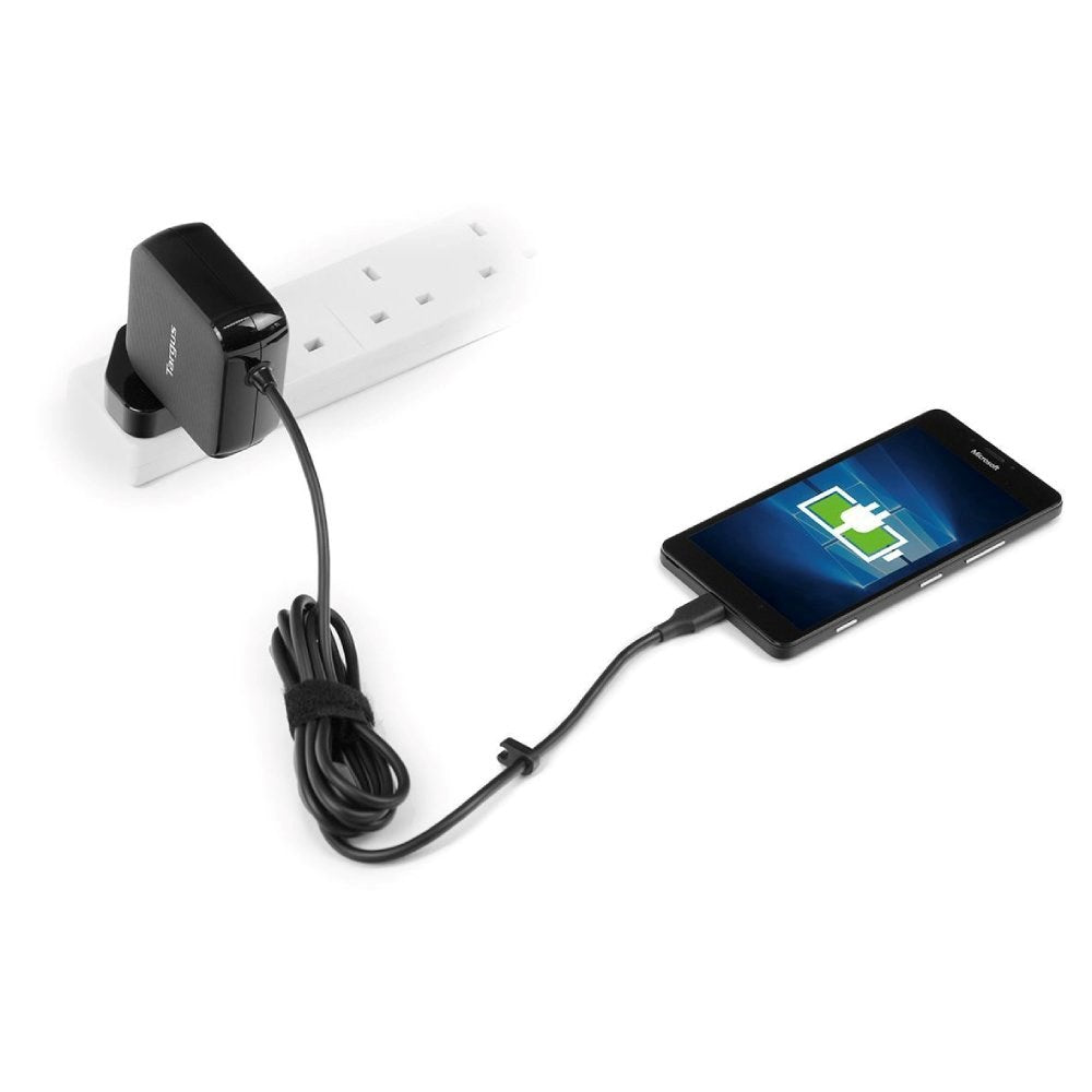 Targus APA95EU USB-C AC Universal Charger with 45W - 1.8m - Black