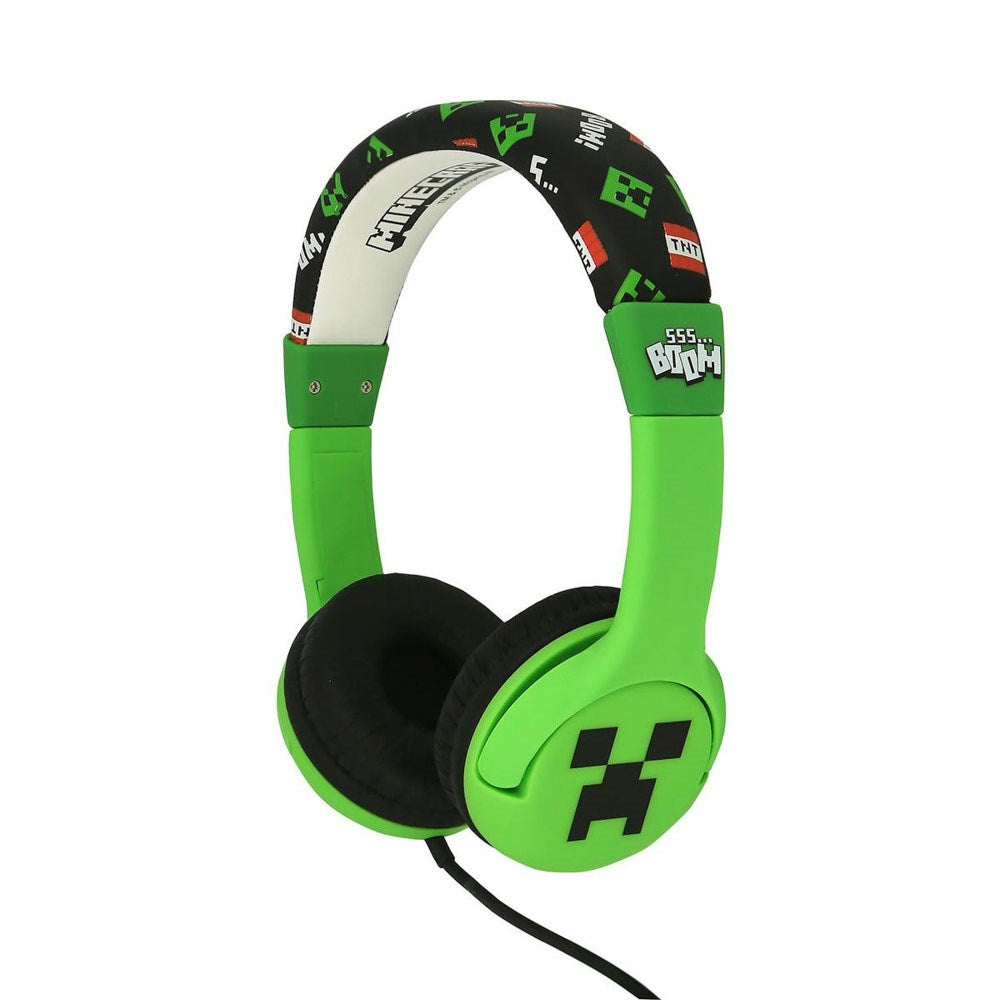Minecraft OTL On-Ear Headset for Kids with Jack Plug - Max. 85dB - Green
