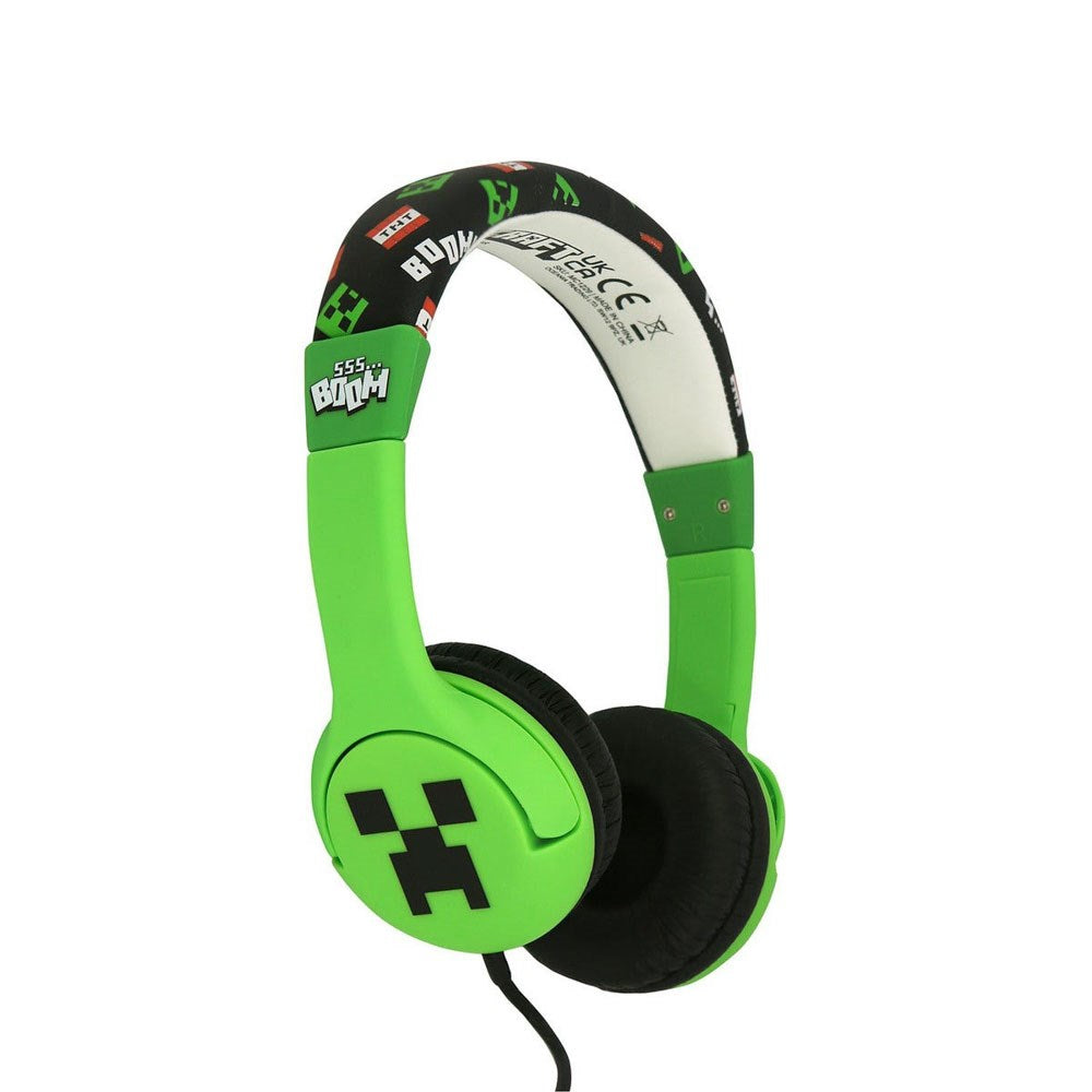 Minecraft OTL On-Ear Headset for Kids with Jack Plug - Max. 85dB - Green