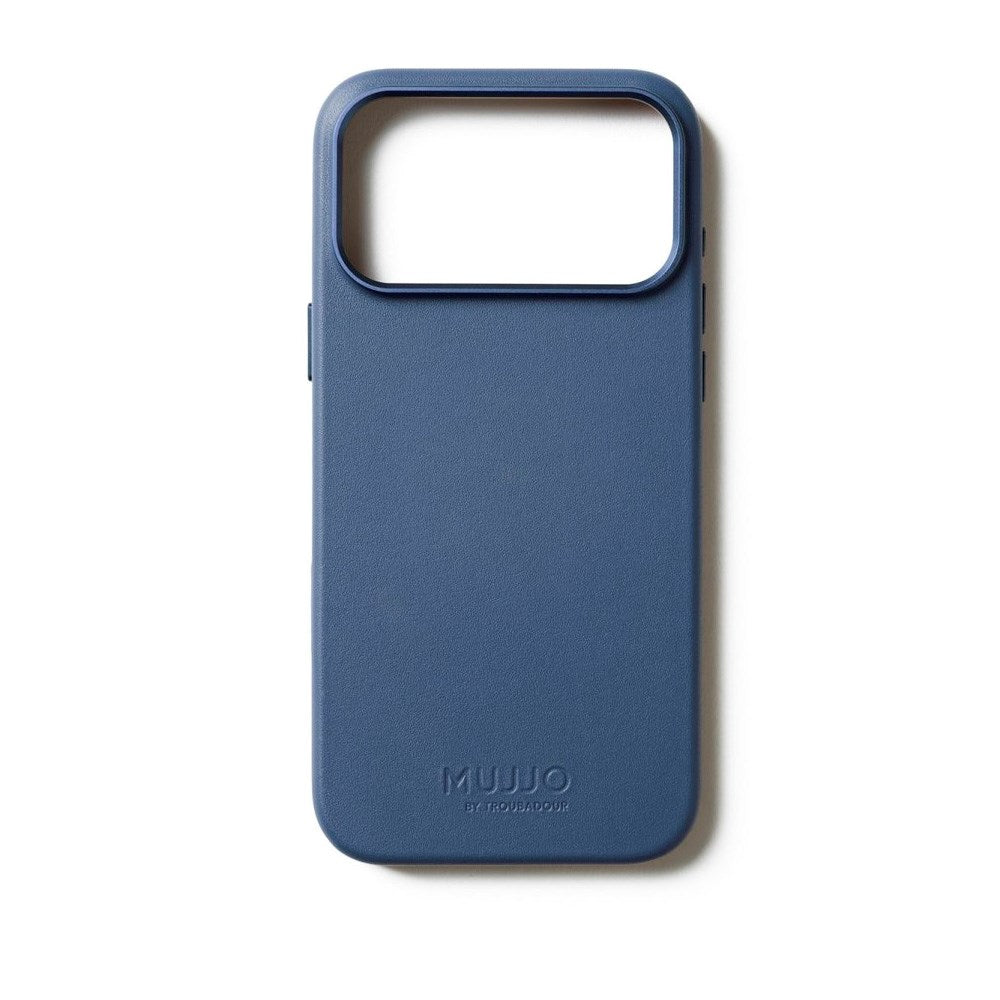 Mujjo iPhone 17 Pro Leather Case - MagSafe Compatible - Monaco Blue