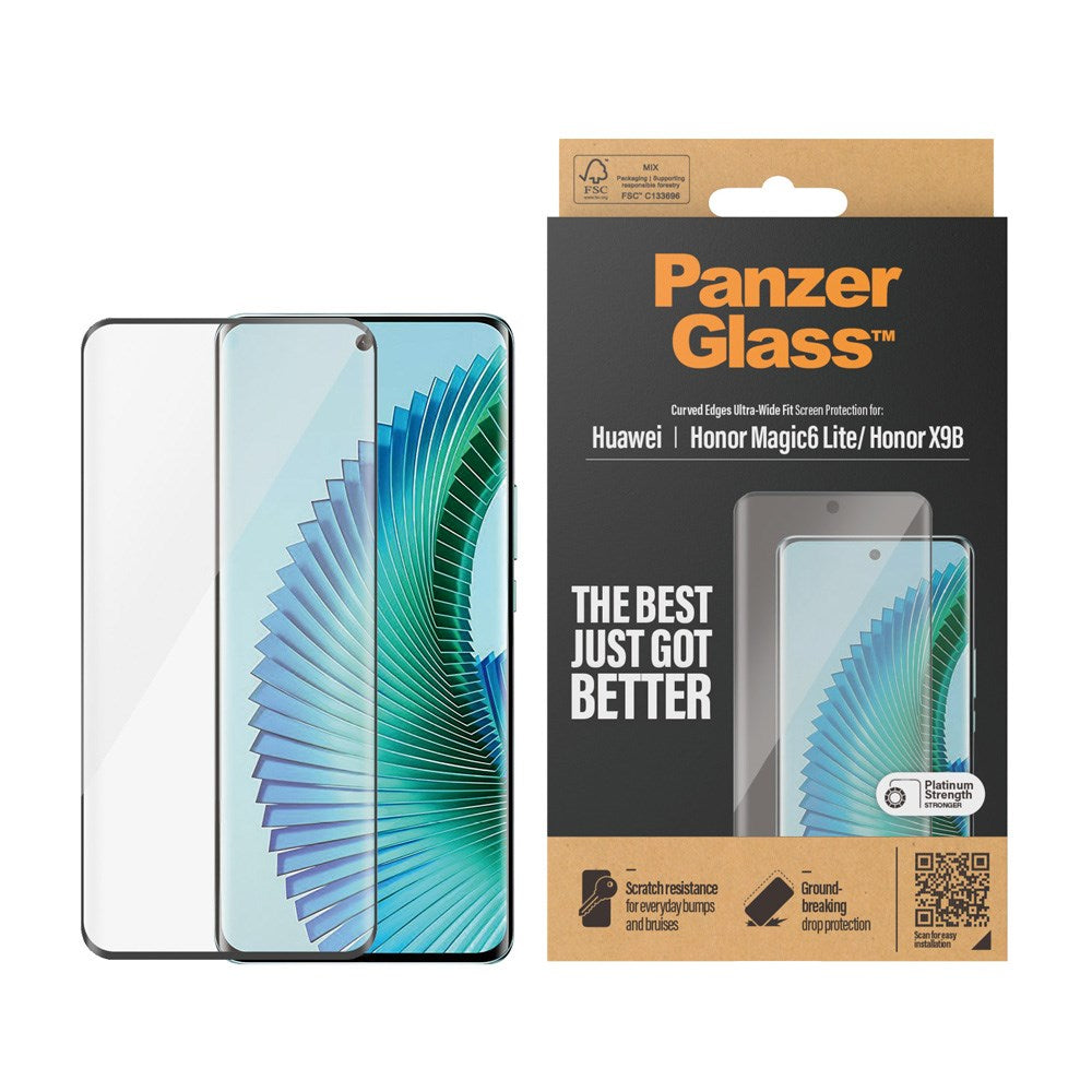 Honor Magic 6 Lite / Honor X9B - PanzerGlass Ultra-Wide Fit Screen Protector - Transparent