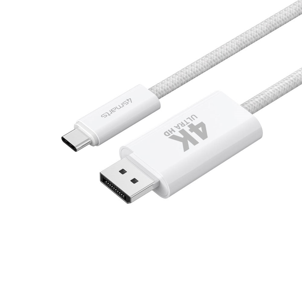 4smarts USB-C to DisplayPort Cable - 2m - White