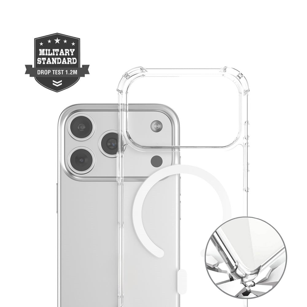 iPhone 18 Pro / 17 Pro 4Smarts IBIZA Hybrid Case - MagSafe Compatible - Transparent