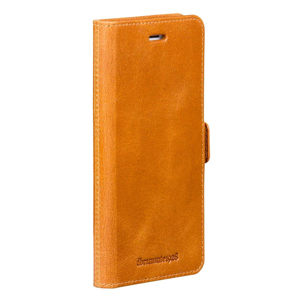 iPhone 8 Plus / 7 Plus / 6 Plus dbramante1928 Lynge 2-in-1 Genuine Leather Flip Case - Tan