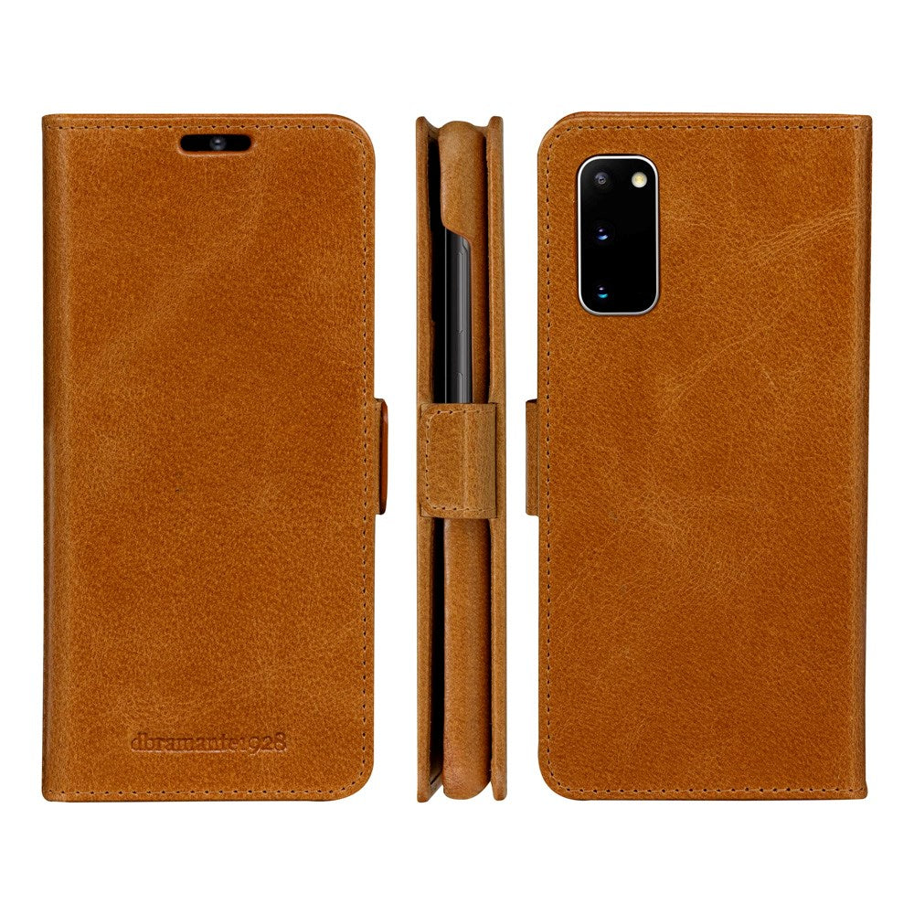 Samsung Galaxy S20 dbramante1928 Lynge 2-in-1 Genuine Leather Flip Case - Tan