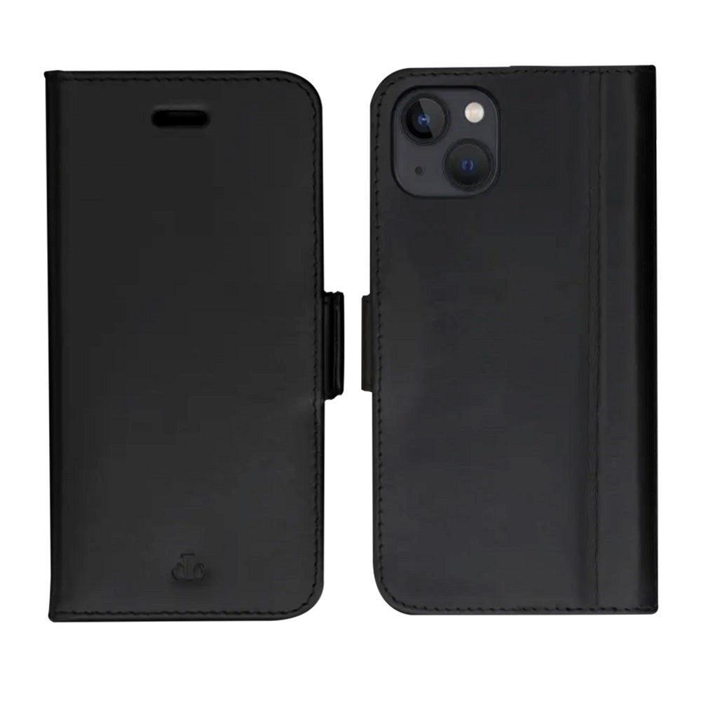 iPhone 12 / 12 Pro dbramante1928 Copenhagen Genuine Leather Magnet Flip Case - Black