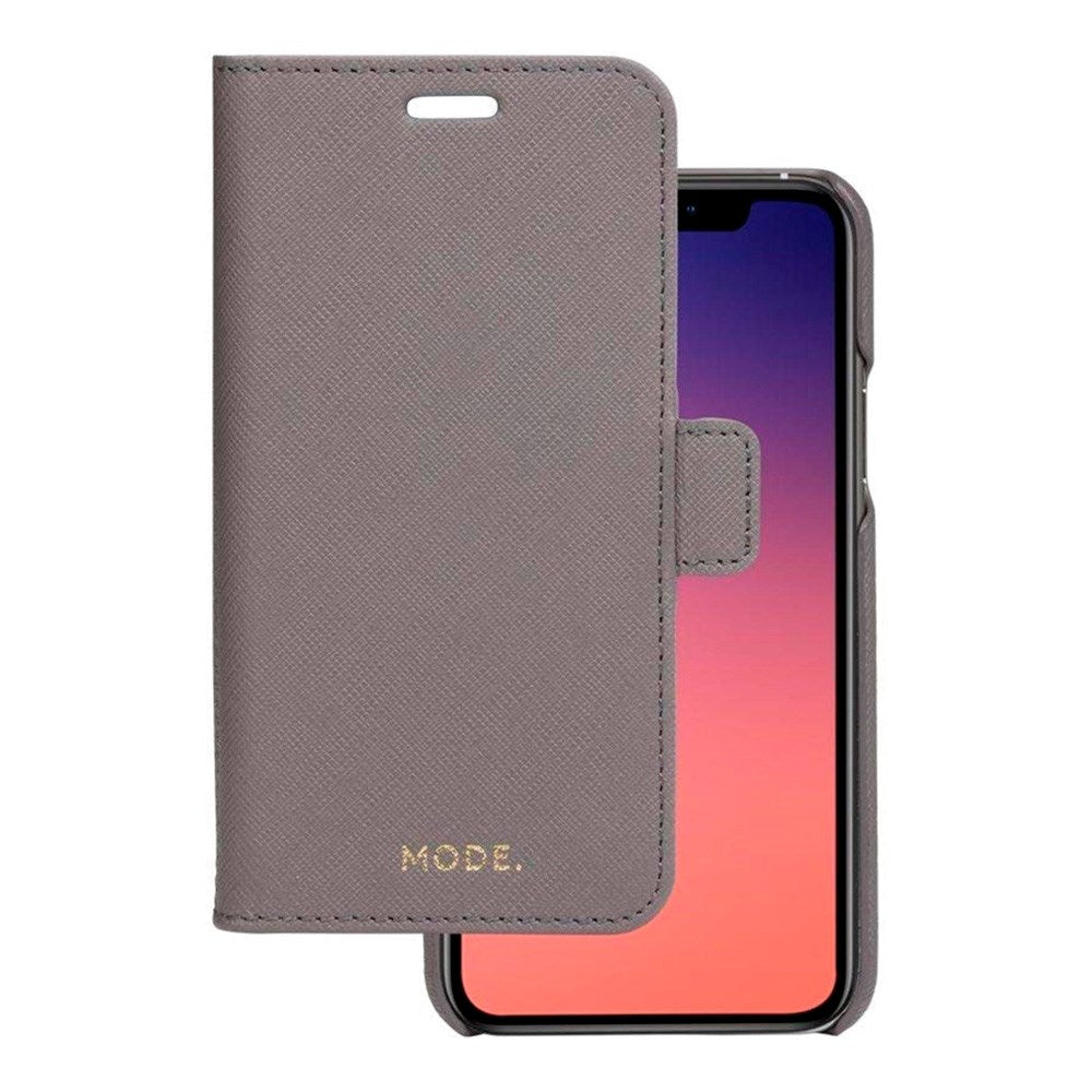 iPhone 11 Pro dbramante1928 New York 2-in-1 Genuine Leather Flip Case - Shadow Grey