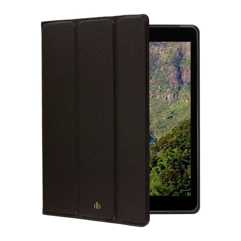 iPad 10.2" (2021 / 2020 / 2019) dbramante1928 Milan Genuine Leather Flip Case - Night Black