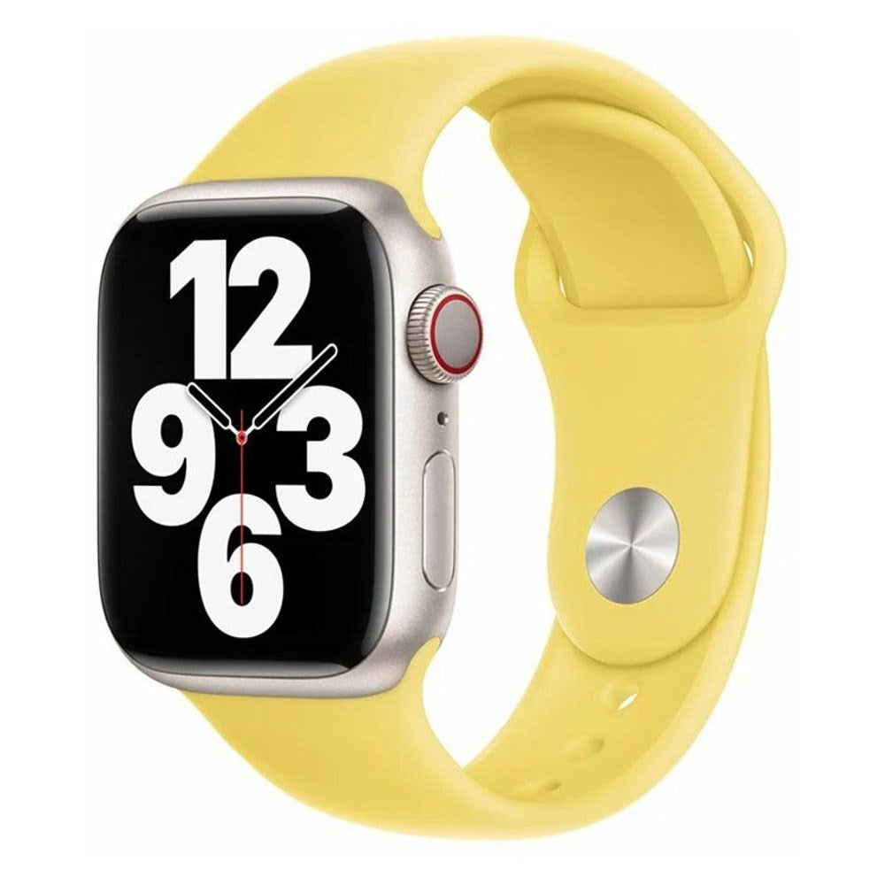 Apple Watch (42/44/SE/45/46/49mm) Lippa Silicone Watch Strap - Yellow