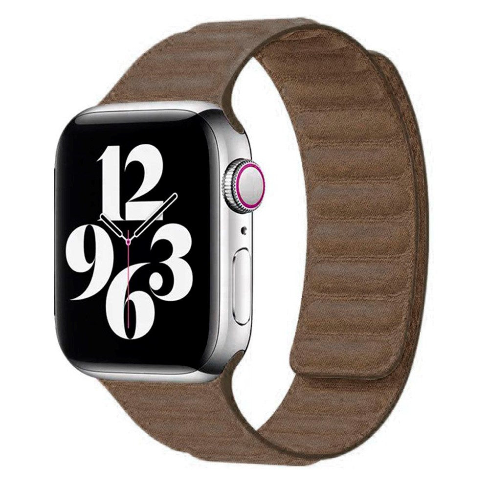 Apple Watch (38/40/SE/41/42mm) Magnetic Lippa Finewoven Strap - Grey / Taupe