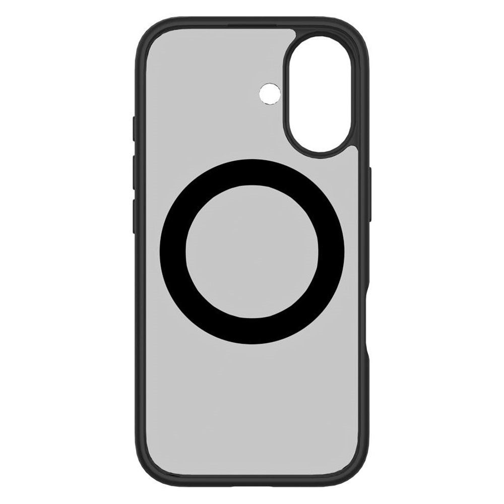 iPhone 16 Lippa Hybrid Plastic Case with 360 Rotating Kickstand - MagSafe Compatible - Matte / Black