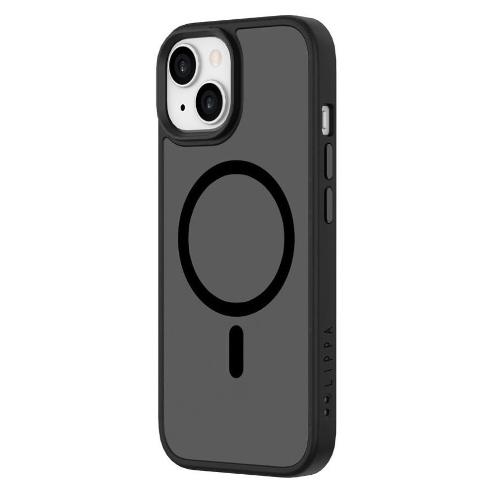 iPhone 15 Lippa Hybrid Plastic Case - MagSafe Compatible - Matte / Black