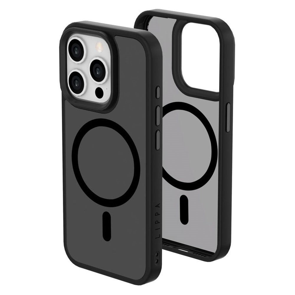 iPhone 15 Pro Lippa Hybrid Plastic Case - MagSafe Compatible - Matte / Black