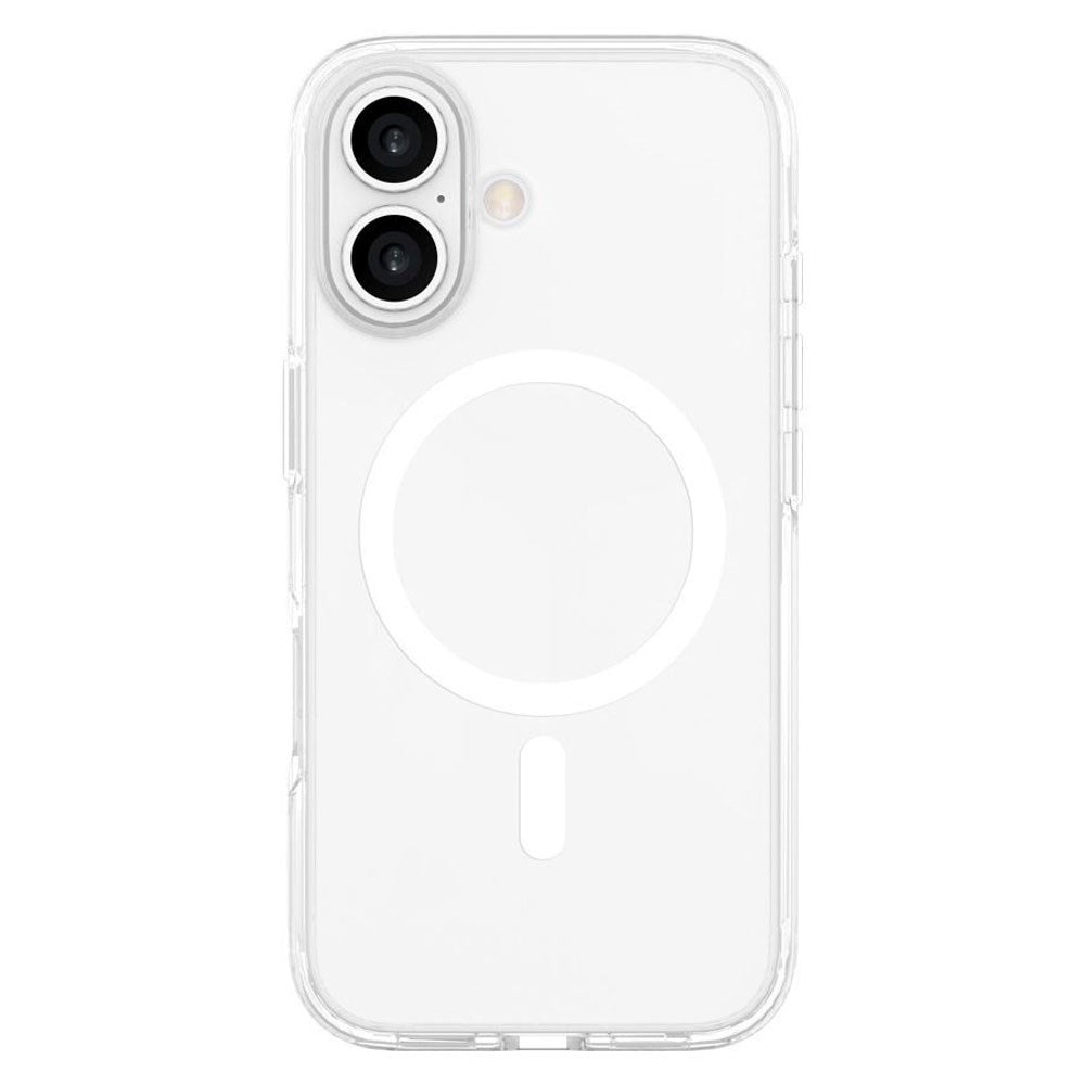 iPhone 16 Lippa Hybrid Plastic Case - MagSafe Compatible - Transparent / White