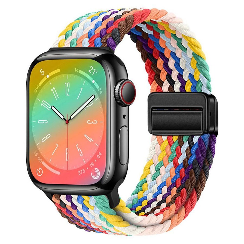 Apple Watch (42/44/SE/45/46/49mm) Lippa Nylon Strap with Magnetic Lock - Multicolored