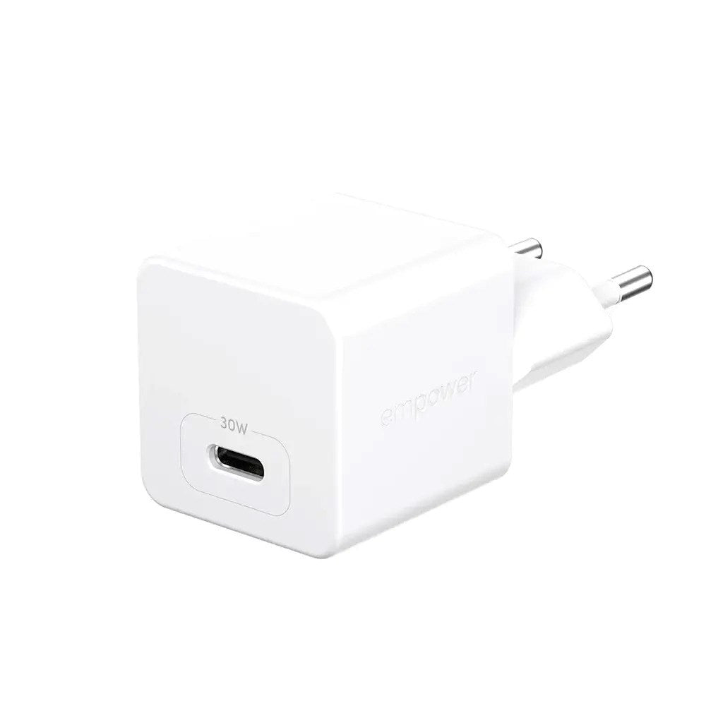 empower by PanzerGlass Turbo 30W Wall Charger with 1x USB-C – Silver White