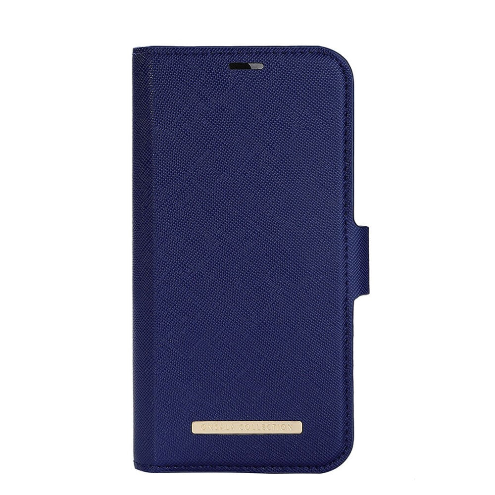iPhone 14 / 13 Onsala Fashion Collection Wallet Case w. Magnet - Navy Blue
