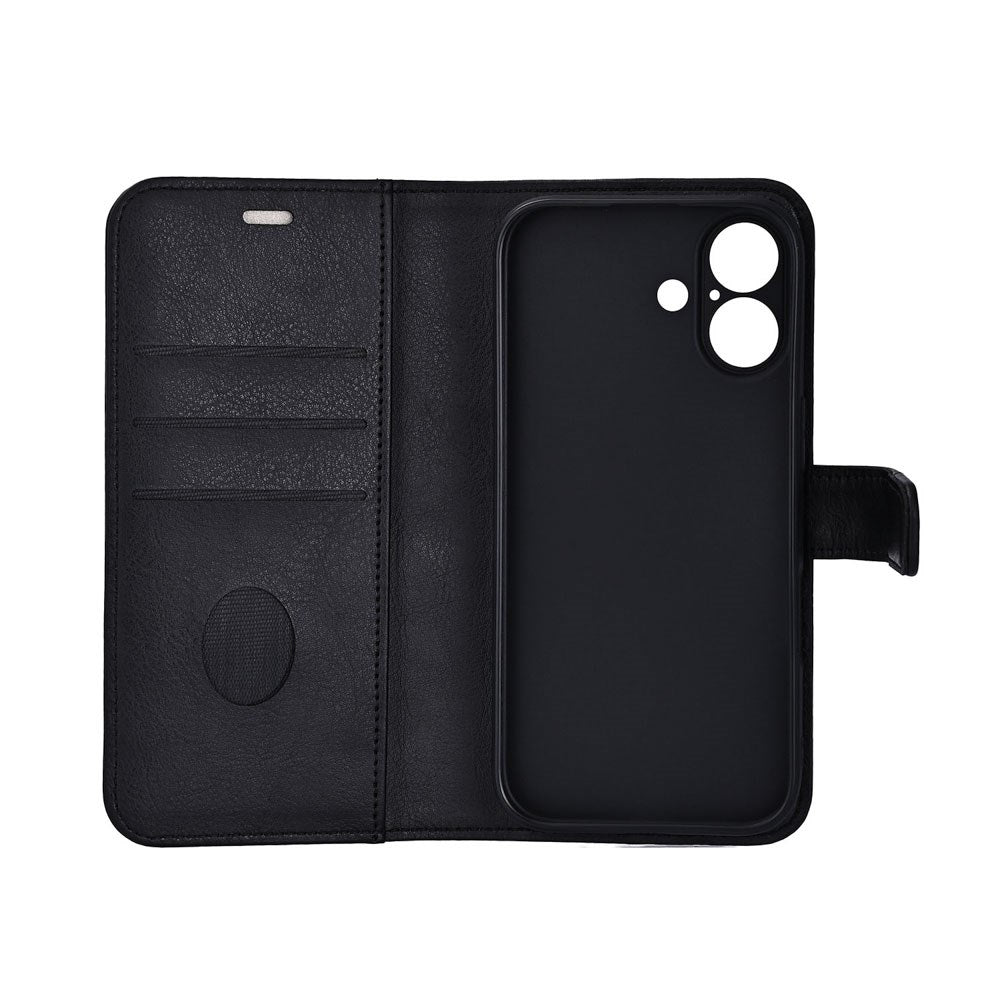 RadiCover iPhone 17 Anti Radiation Faux Leather Flip Case with Wallet - Black