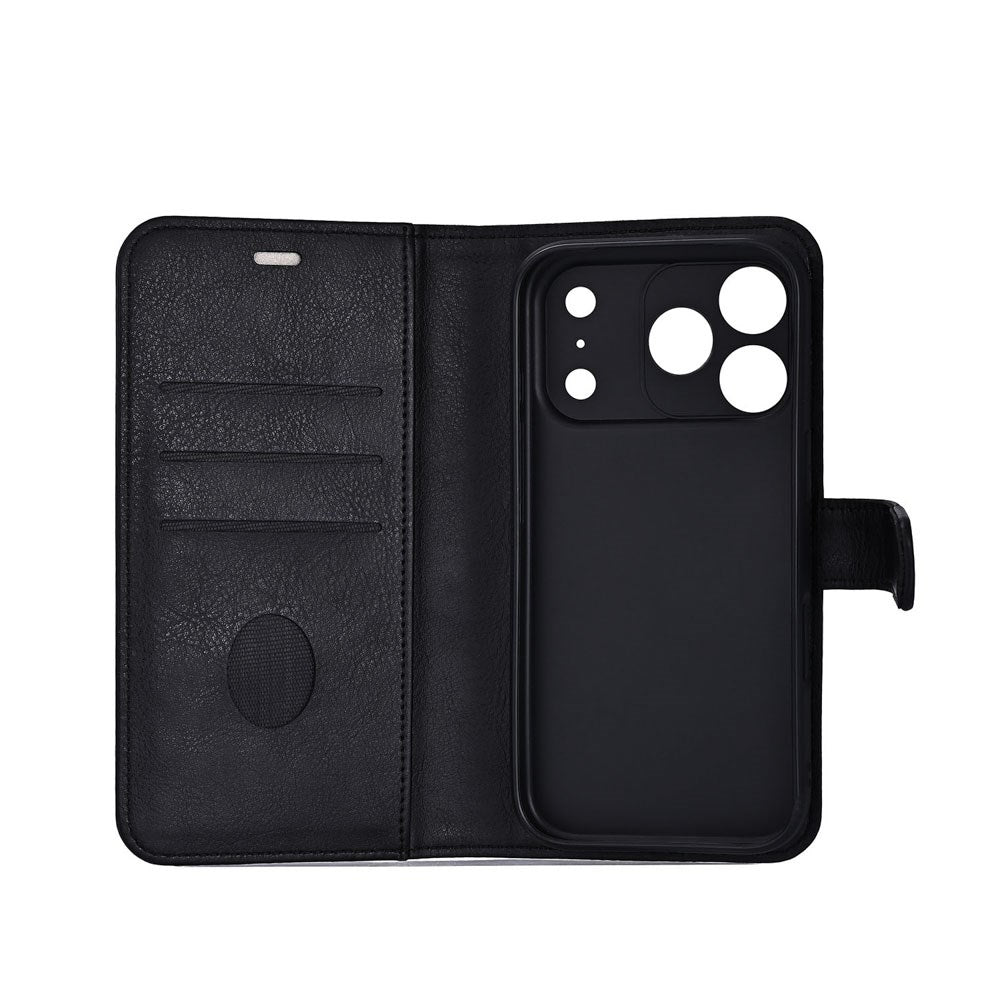 RadiCover iPhone 17 Pro Max Anti Radiation Faux Leather Flip Case with Wallet - Black
