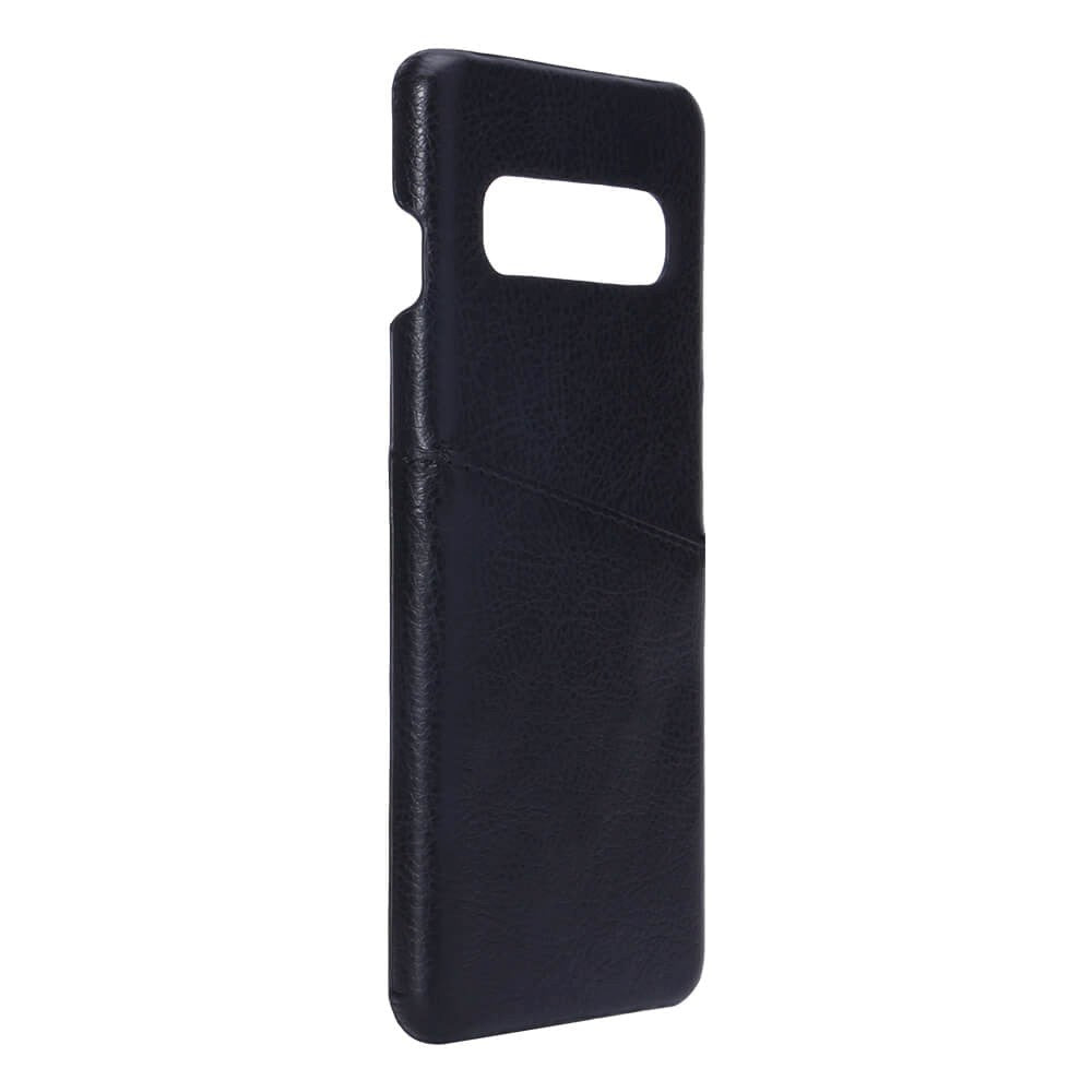 Samsung Galaxy S10 Onsala Faux Leather Case with Card Pocket - Black