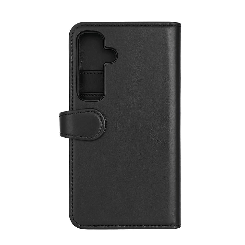 Samsung Galaxy S24 Buffalo 2-in-1 Wallet Genuine Leather Magnet Flip Case with Wallet - Black