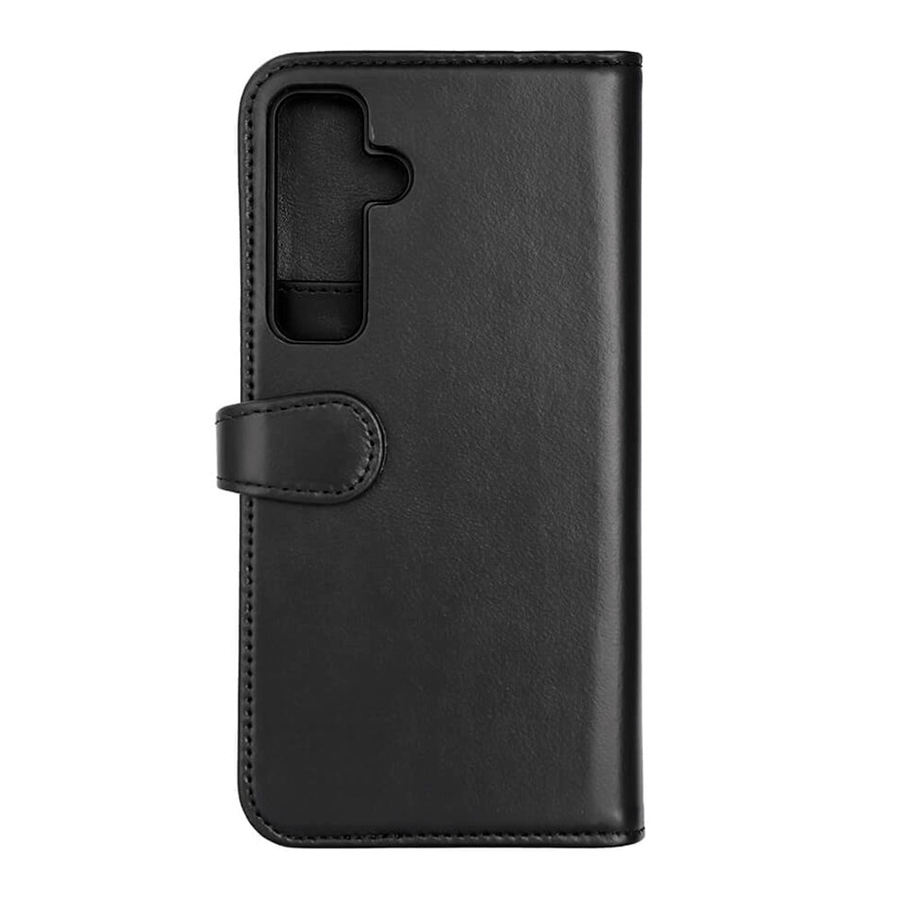 Samsung Galaxy S24+ (Plus) Buffalo 2-in-1 Wallet Genuine Leather Magnet Flip Case with Wallet - Black