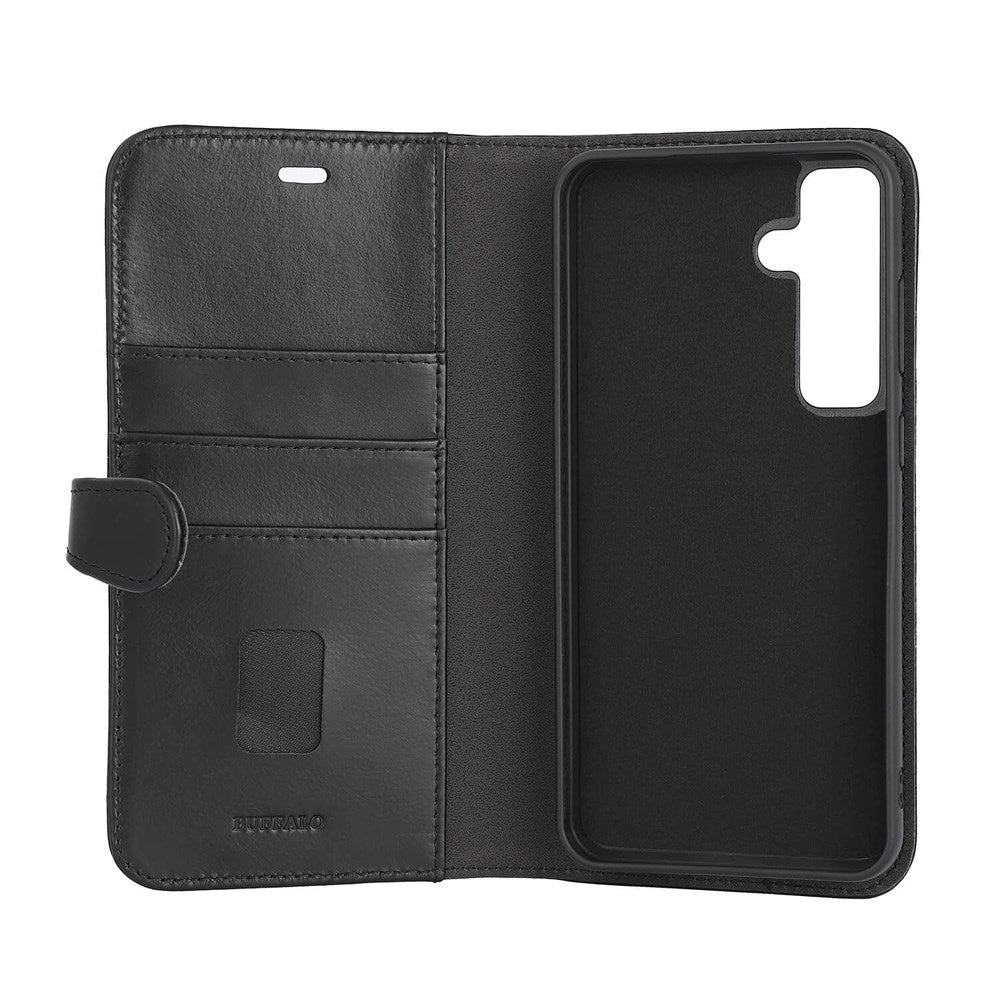 Buffalo 2-in-1 Leather Case with Wallet - Samsung Galaxy S24 FE - Black