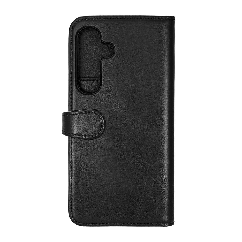 Samsung Galaxy S25+ (Plus) Buffalo 2-in-1 Wallet Real Leather Magnet Flip Case with Wallet - Black