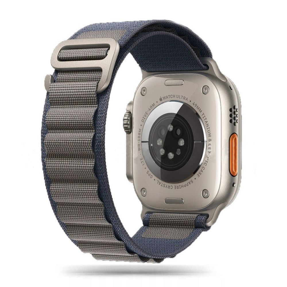Apple Watch (44/SE/45/46/49mm) Tech-Protect Nylon Pro Watch Strap - Dark Blue / Grey