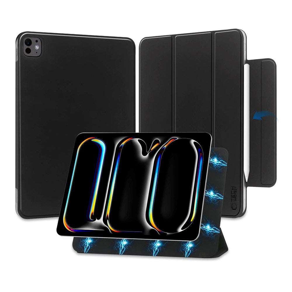 iPad Pro 13" (2025 / 2024) Tech-Protect Smartcase Magnetic Case Tri-fold - Black