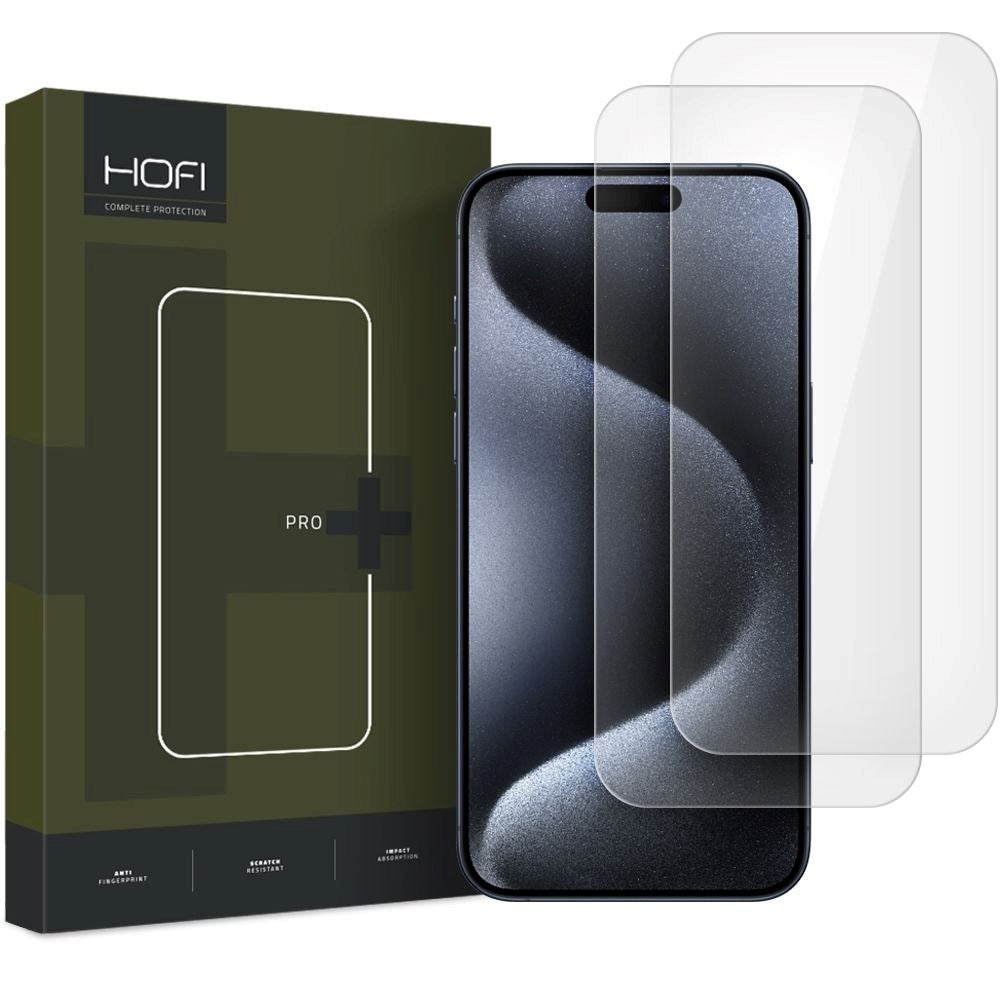 iPhone 17 Pro Max / 16 Pro Max Hofi Glass Pro+ Screen Protector - 2 Stk. - Case Friendly - Transparent