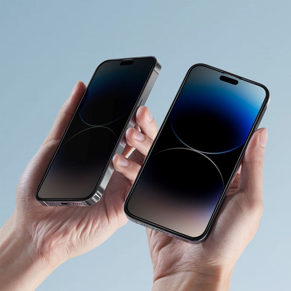 iPhone 17 Pro / 16 Pro Hofi Glass Pro+ Screen Protector with Privacy - Case Friendly - 2-Pak - Black Edge