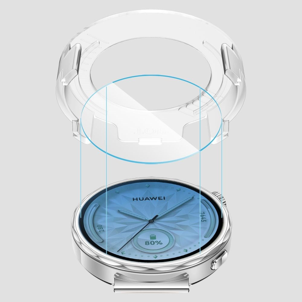 Huawei Watch GT 5 (41mm) Tech-Protect Easy Set+ Screen Protection Set with Mounting Frame - 2 pcs. - Transparent