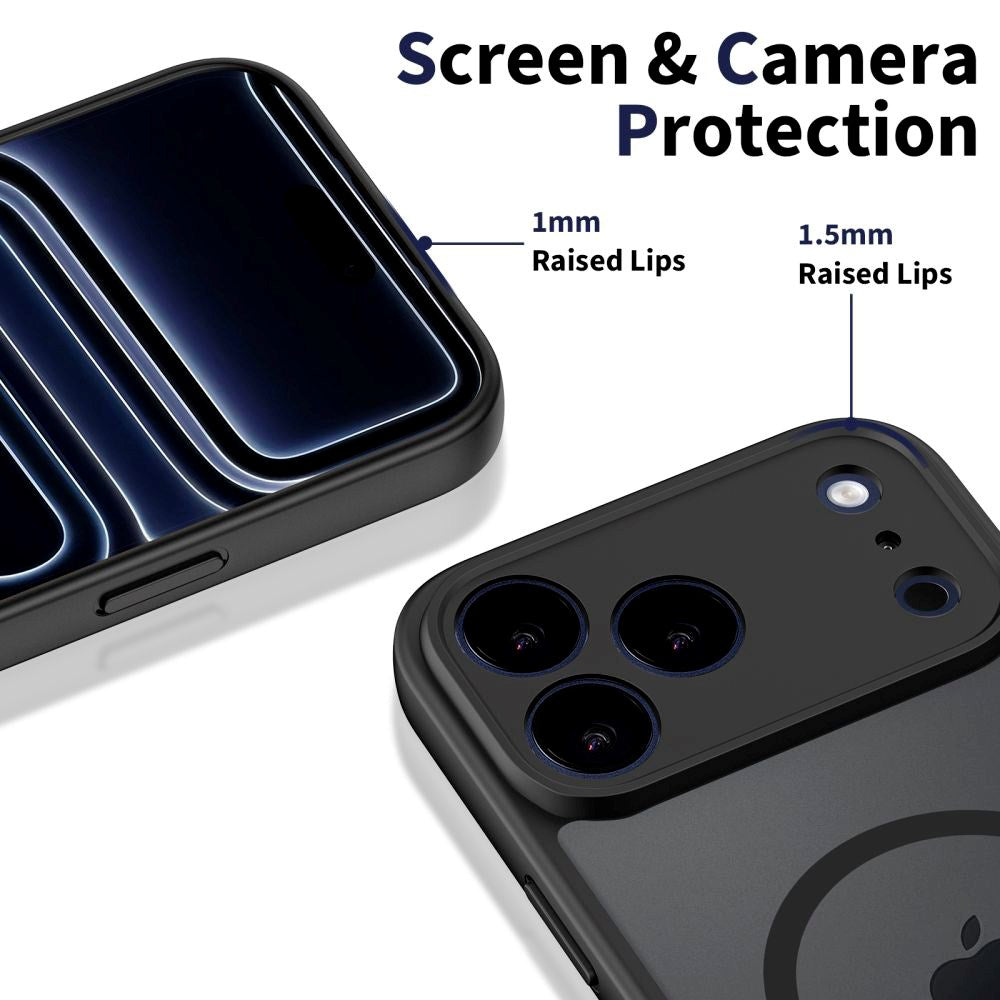 iPhone 17 Pro Max Tech-Protect BasicMag Hybrid Case - MagSafe Compatible - Matte Black
