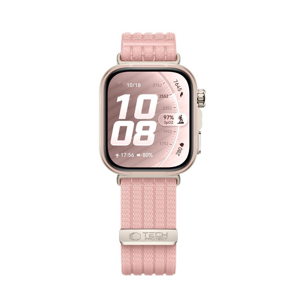 Huawei Watch Fit 5 Pro / 5 / 4 Pro / 4 / 3 Tech-Protect Nylon Strap - Pink