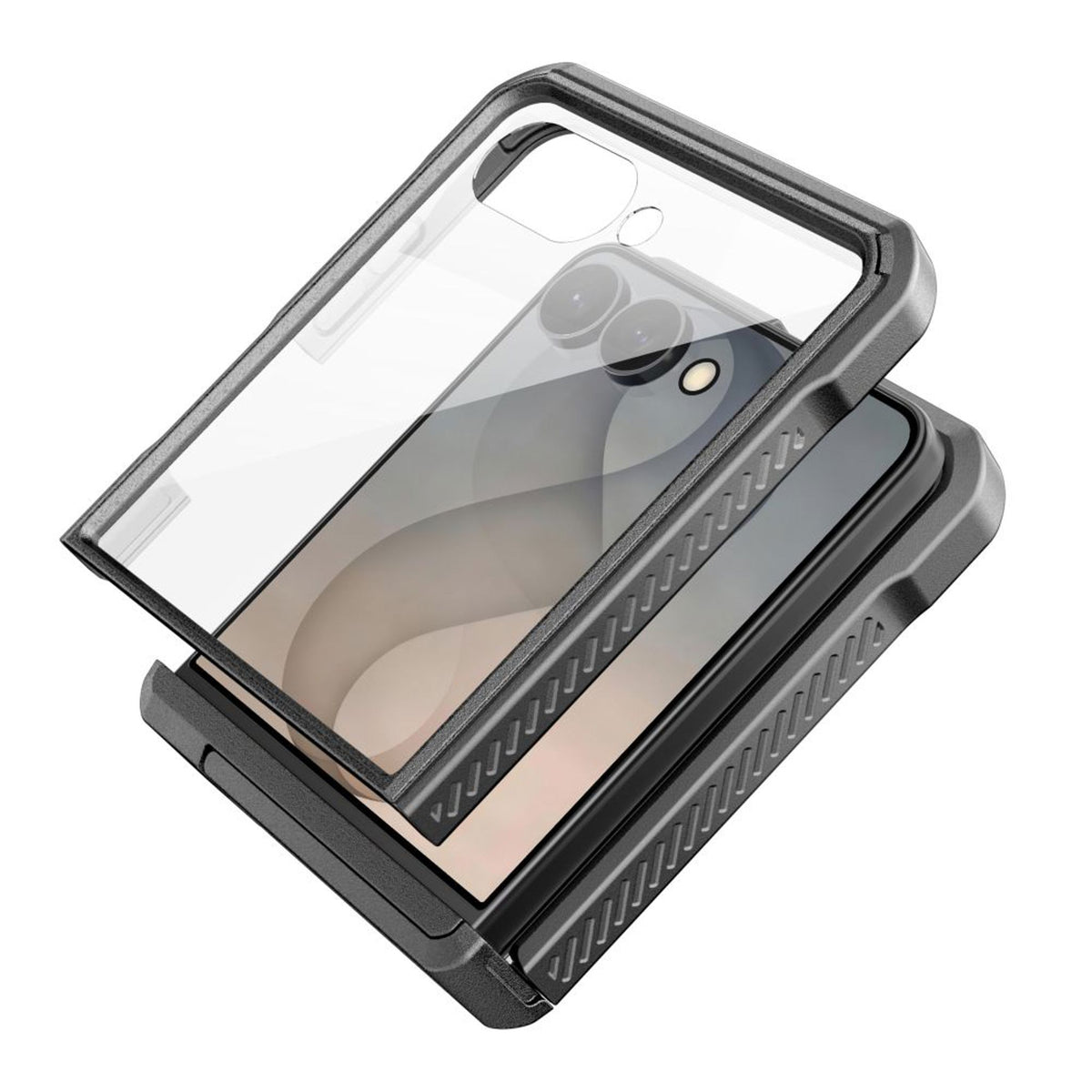 Samsung Galaxy Z Flip8 Tech-Protect Kevlar Pro Case - Black