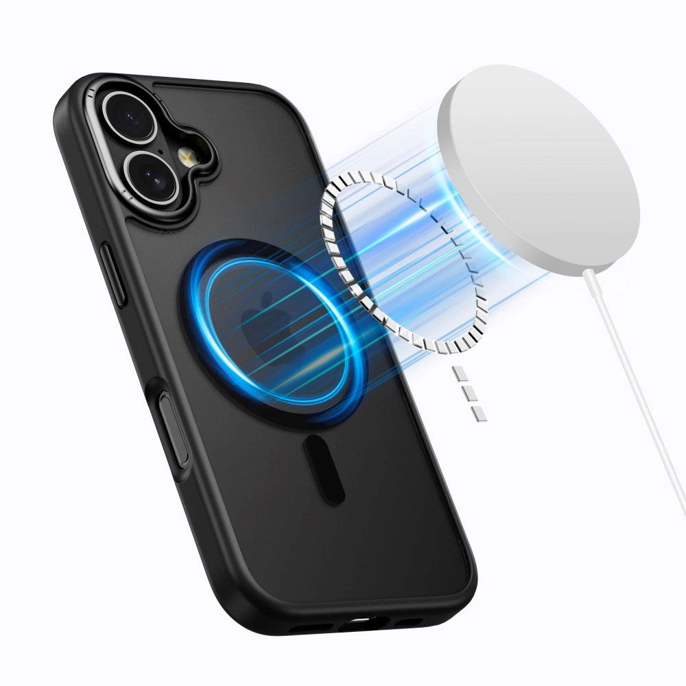 iPhone 17 Tech-Protect MagEdge Hybrid Case - MagSafe Compatible - Matte Black