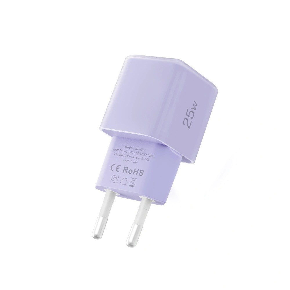 Tech-Protect NCM25 Wall Charger with 25W - 1 x USB-C - Purple
