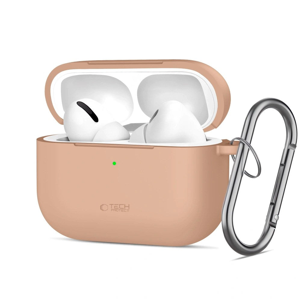 Apple AirPods Pro (3rd gen.) Tech-Protect Silicone Hook Case - Beige