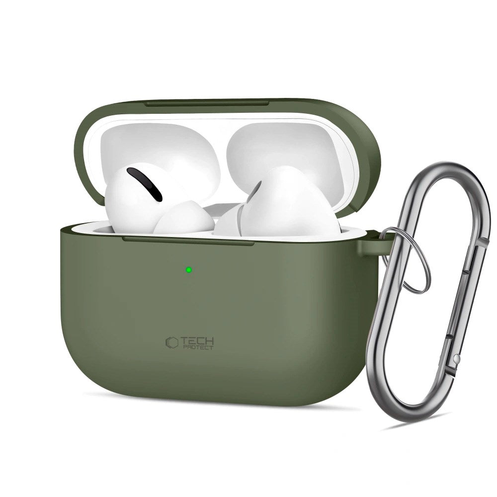 Apple AirPods Pro (3rd gen.) Tech-Protect Silicone Hook Case - Green