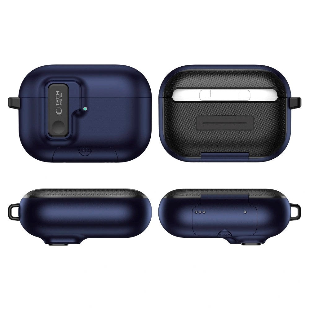 Apple AirPods Pro (3rd gen.) Tech-Protect Slim Hook Case - Dark Blue